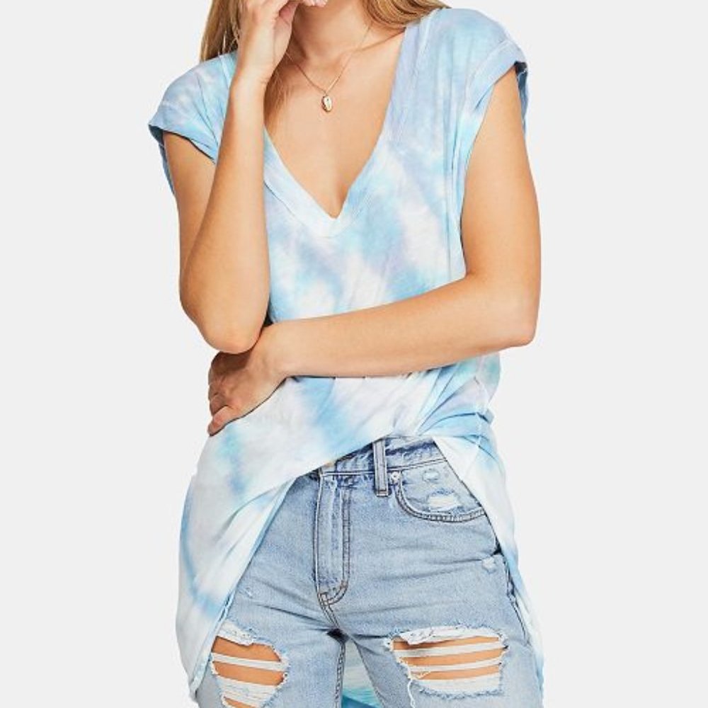 NWT Free People Breezy Point Longline Tee Small
